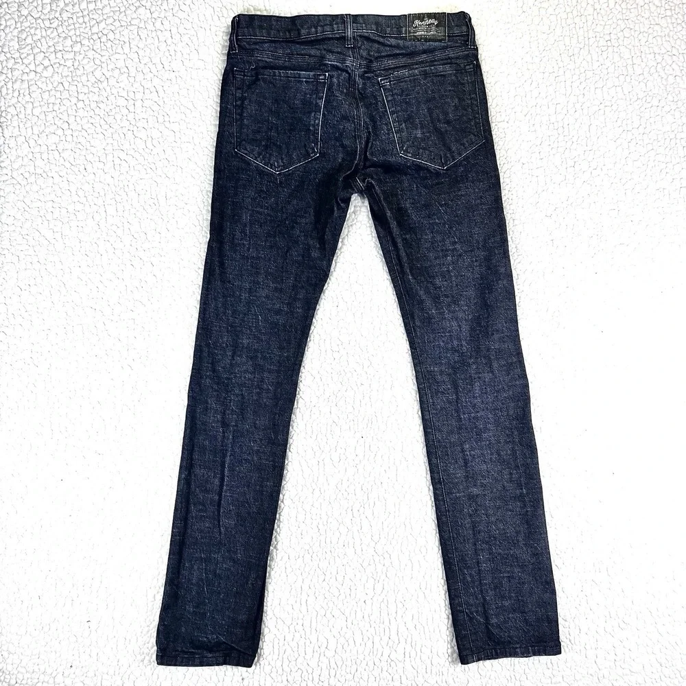 The‎ Kennedy Jeans Men's Size 32 (Actual 32x31.5) Black Blue Slim Straight Leg